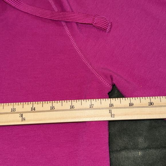 Dodo Basic Hoodie Jacket Women Large Magenta Cotton Drawstring Full Zip DWJ-6502 - Picture 7 of 11